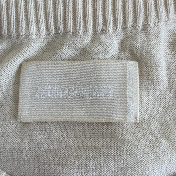 ZADIG & VOLTAIRE  Miss Camo Skull Strass Crewneck Sweater 33293 - Picture 5 of 8